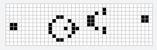 Conway's Game of Life · Blinkers, Gliders and Patterns