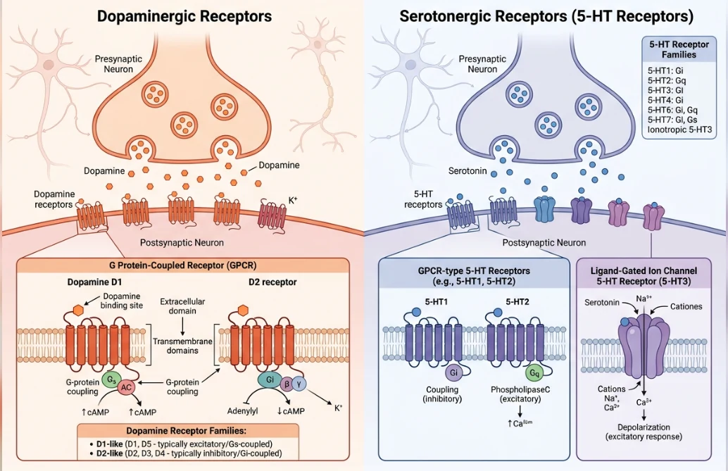 Synapse receptor families