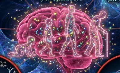 Life stage brain illustration